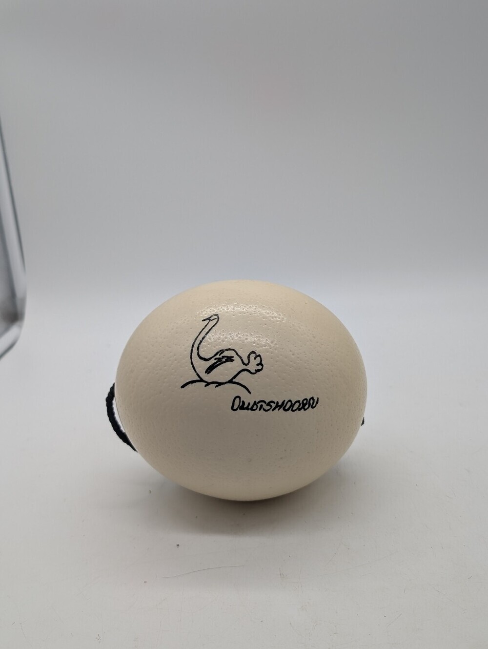 Vintage Hand-Painted South African Ostrich Egg – Oudtshoorn 1960s On Rope